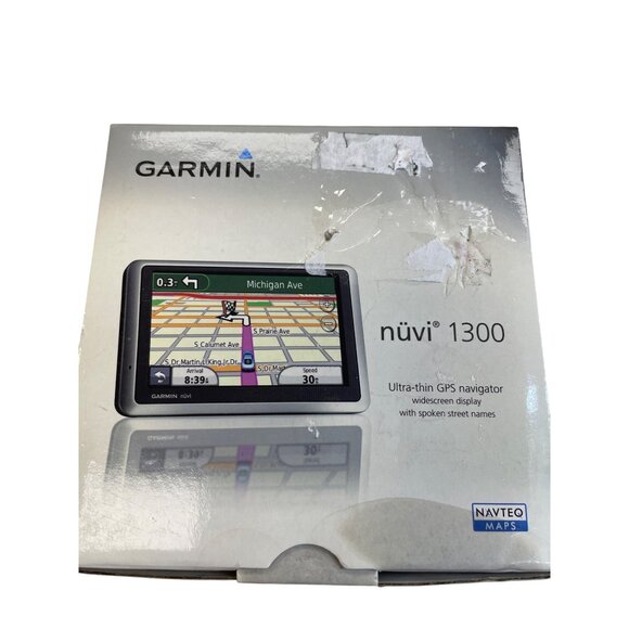 Garmin Nuvi 1300 GPS Navigator Ultra-Thin Widescreen Display With Turn-By-Turn D - Picture 1 of 16